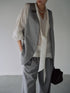 silk wool easy vest